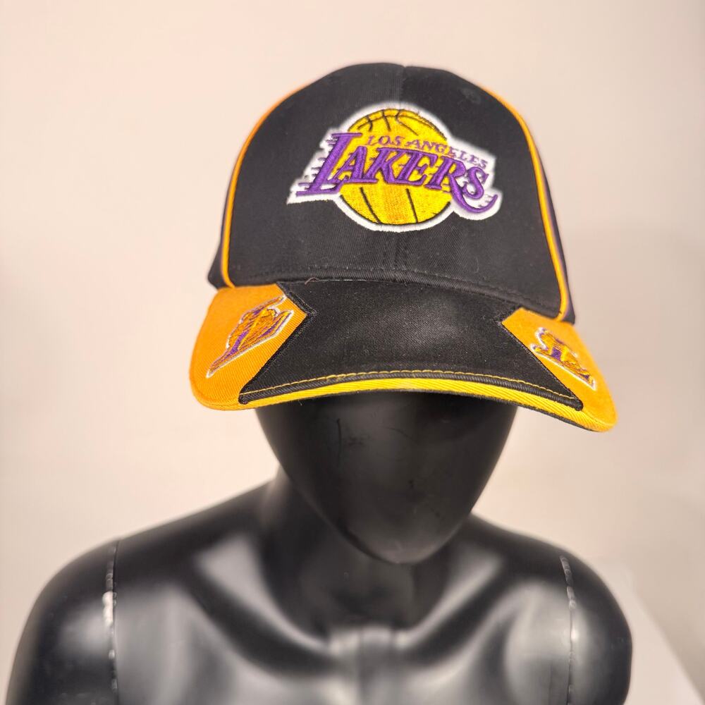 Los Angeles Lakers NBA Black & Gold Embroidered Adjustable Hat